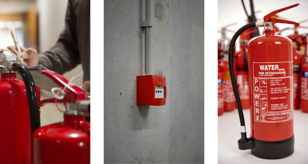 Fire Safety Equipment Servicing, Alarms, and Supply