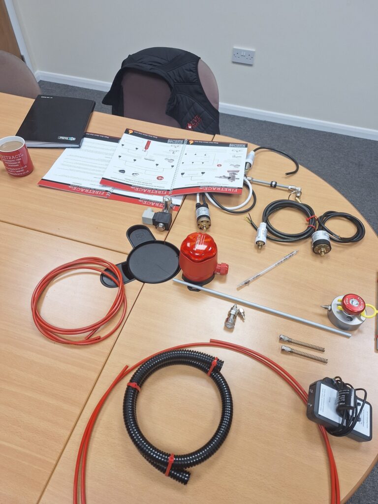 Certified fire safety staff training course practice with fire extinguisher in Ireland